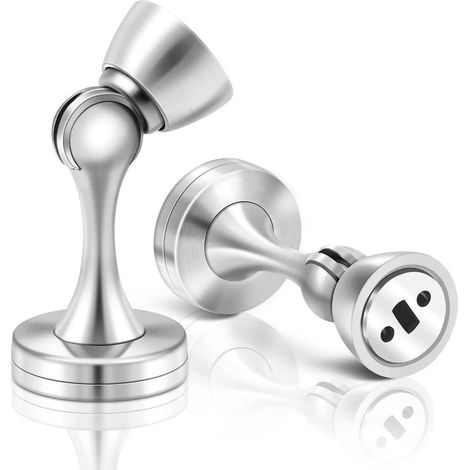 Stainless Steel Magnetic Door Stop for Skirting Boards, Outdoor, Patio, Garden, Fire Door (1/4)