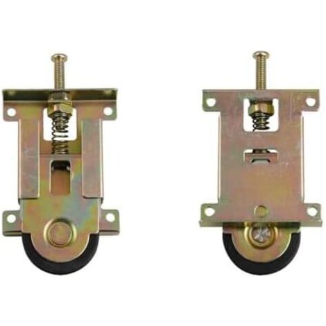 CSPARKV Composants d'armoire coulissante pour armoire de maison, poulie de porte coulissante, roue d'armoire, quincaillerie de meubles pour placard, armoire, portes coulissantes (2 pièces) (1/5)