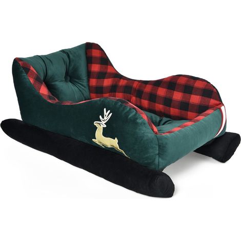 Cuccia da interno modello Slittino Natale per cani e gatti