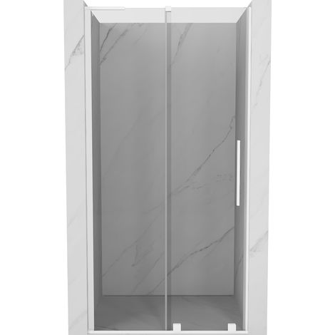 Mexen Velar L puerta de ducha corredera 90 cm, transparente, blanco - 871-090-003-01-20 (1/5)