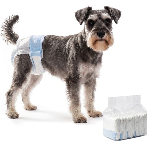 PawHut Disposable Dog Diapers Female Dog Nappies M Dogs 48 Count