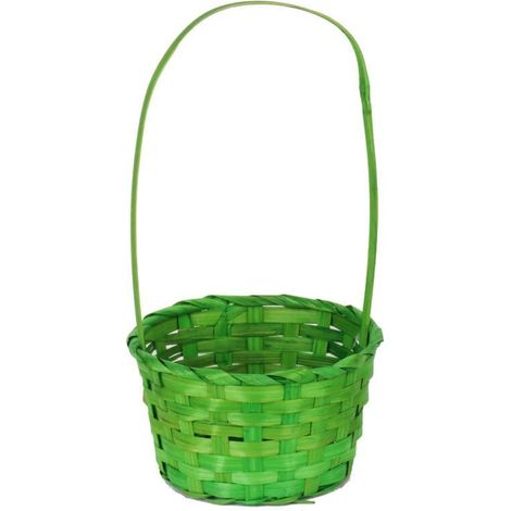 Cesta de Pascua para la cesta de Pascua, diámetro 17 cm, verde (1/2)