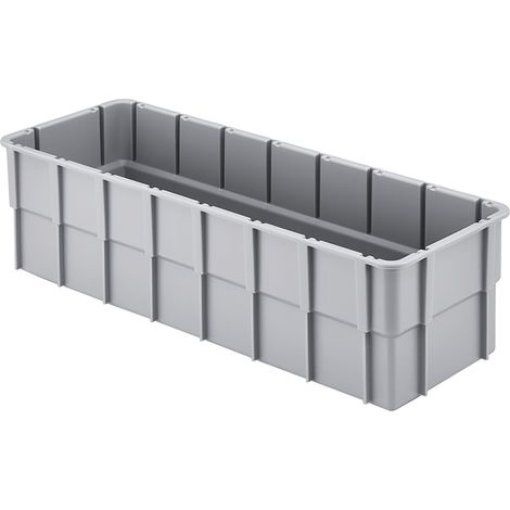 Alutec 75230 Einsatzkasten stapelbar (L x B x H) 362 x 131 x 101 mm Grau 1 St.