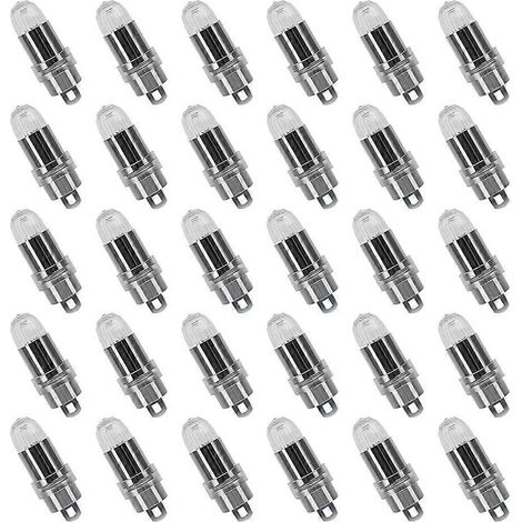 Lot de 30 guirlandes lumineuses LED à piles pour ballons et lanternes en papier, étanches, blanc chaud, idéales pour les fêtes et les occasions spéciales. (1/5)
