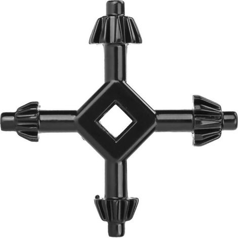 Clé de mandrin de forets 4 en 1, Clé de Mandrin Perceuse, Clé en croix-de mandrin à 4 voies, Clé mandrin perceuse à colonne, Clé en acier multifonctionnelle pour serrer et desserrer le mandrin