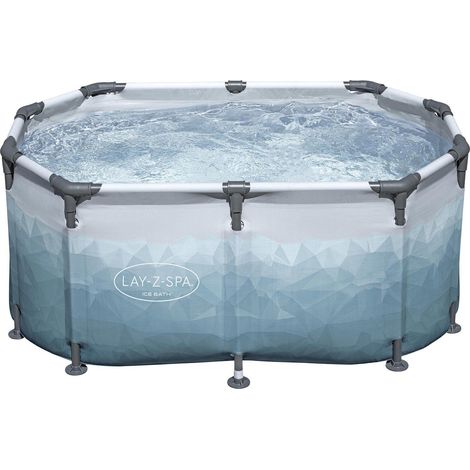 Bestway Bassin Dipa Glacial bleu gris 431 litres