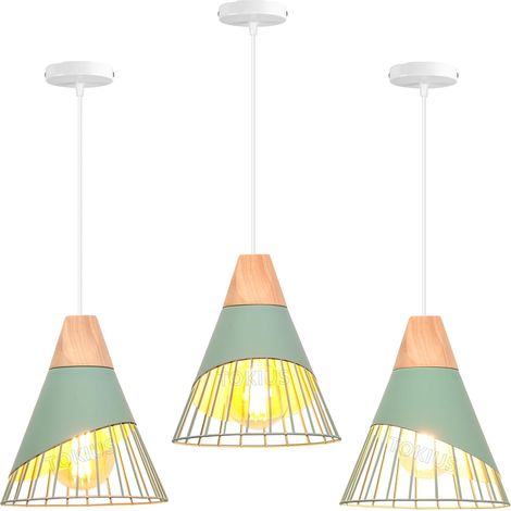 Suspension vintage, plafonnier industriel en métal, lustre moderne avec ampoule, suspension pour salle à manger, café, lumière chaude 3000 K (1/5)