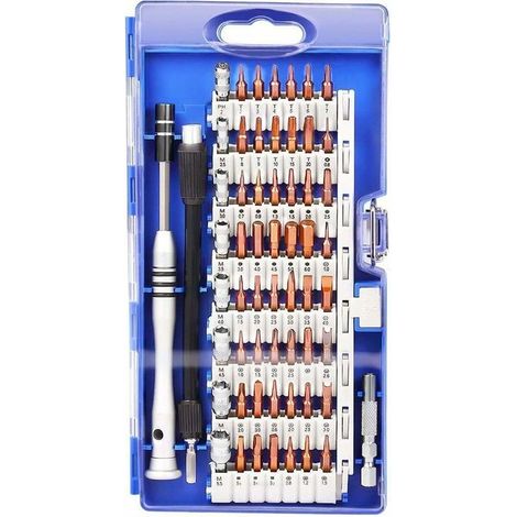 royaluxe -Kit Tournevis de Précision Magnétique 60 en 1, Tournevis Outils de Réparation Pour Portable, Ordinat, Lunettes,Laptop,Appareil (1/5)