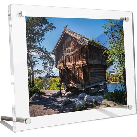 Cadre Photo A4 Transparent, Cadre Acrylique avec Support (1/5)