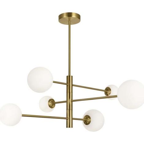 Lámpara 6 luces modelo Cosmica acabado laton, 60cm(alto) 85cm(ancho) 85cm(largo) (1/3)
