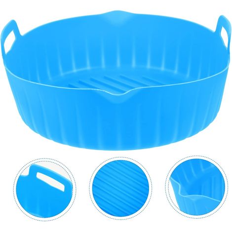 Plateau silicone friteuse air réutilisable, cuiseur antiadhésif cuisson saine facile nettoyage (1/5)