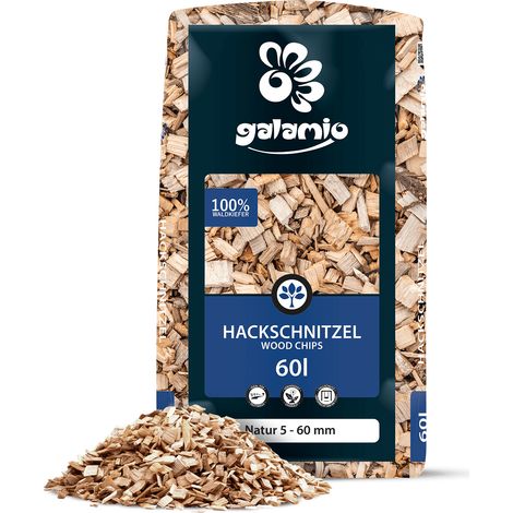 Galamio Holzhackschnitzel Natur 60l (1/5)