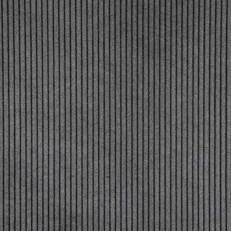 Tissu obscurcissant en velours côtelé Gris Foncé 145 cm