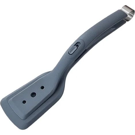 (Gris) Pince à poignée rabattable 2 en 1 en silicone antiadhésif, accessoire de cuisine (1/3)