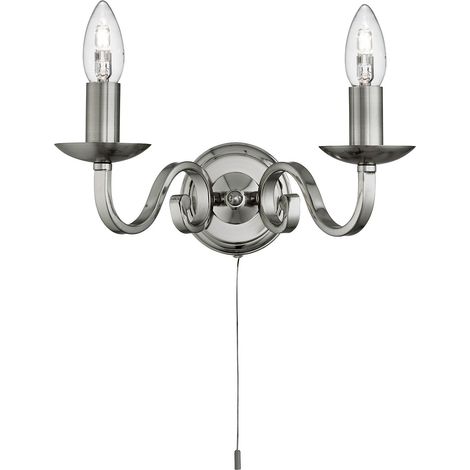 Lampada da parete Richmond 2Lt - Metallo argento satinato (1/5)