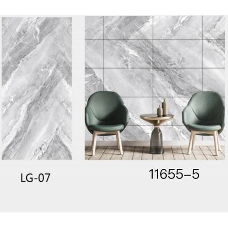 TrAdE Shop Traesio - Pannello Adesivo Effetto Marmo Grigio Perlato Pareti Paraschizzi 300x60cm Stanza - (1/3)