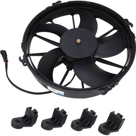 Ventilateur de climatisation électrique 24V 160W à cinq pales, ensemble de refroidissement pour radiateur de bus et camions (1/5)