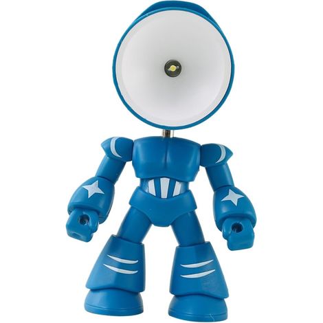 Lampe de Chevet Robot en Pvc, Angle Réglable, Légère, Veilleuse de Bureau pour Chambre, Décoration de Bureau, 3 Piles Bouton (1/5)
