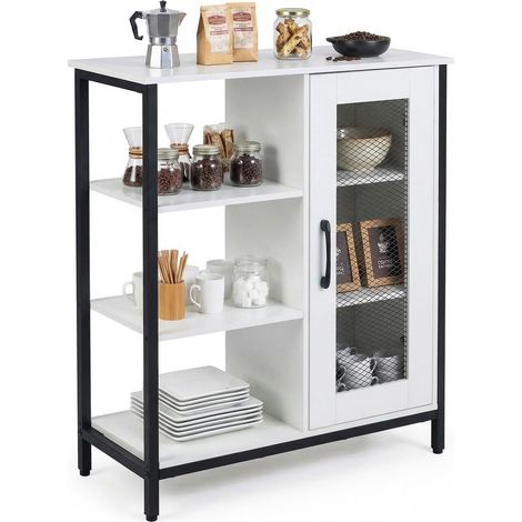COSTWAY Mobile Cucina Credenza Mobiletto Mobile Cucina Dispensa Mobiletto Per Macchina Da Caffè Mobile Cucina Salvaspazio Armadietto Da Cucina Portaoggetti Ri (1/5)