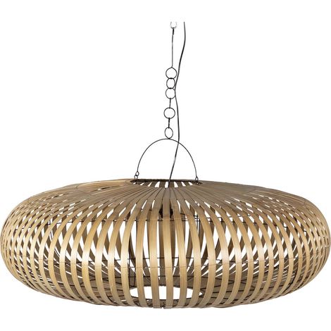 Natürliche Bambus-Deckenlampe 120x120x40 cm (1/5)