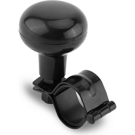 Pomo de volante universal para coche, camión o tractor (negro) - Fácil manejo y seguridad (1/4)