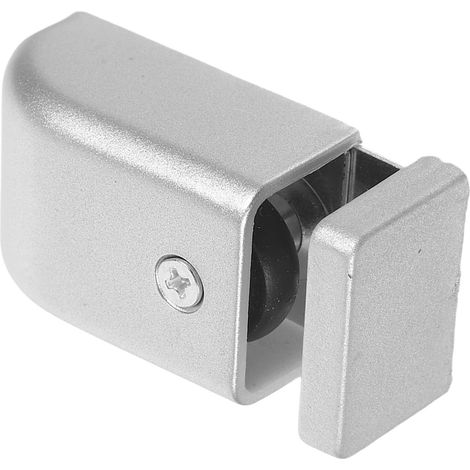 Guide de sol pour porte en verre alliage d'aluminium, argenté (1/5)
