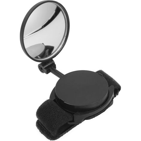Retroviseur Bras - Miroir Convexe 6,35 cm - Angle de Vue 160° - Fixation Velcro Réglable - Rotation 360° et Inclinaison 45° - Poids 40 g - Pour Vélo (1/5)