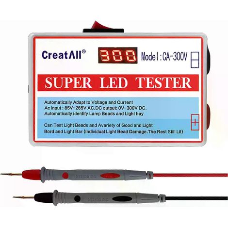 CA-300V Tragbarer LED-Lampenperlen-Lichtleisten-TV-Hintergrundbeleuchtungstester, LED-Streifenperlen-Lampenplatinen-Testwerkzeug mit Schalter (1/4)