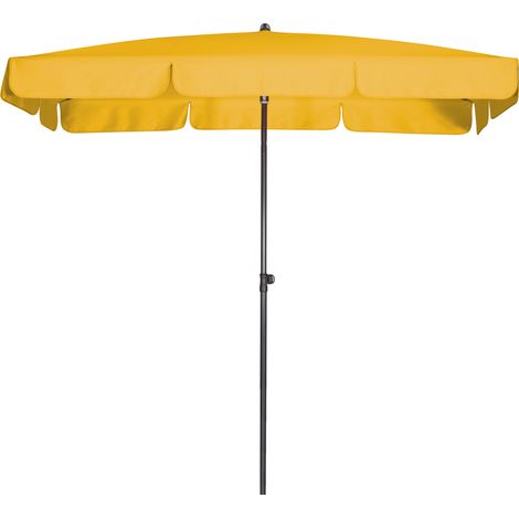Doppler Sonnenschirm "Sunline Waterproof III 260 x 150", 2,60 x 1,50 m, gelb, Bezug aus 100% Polyester, Gestell aus Stahl, 4,7 kg