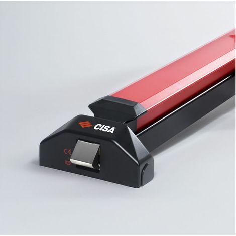Cisa maniglione antipanico Alpha Touch, due punti di chiusura, 1200 mm, nero, ambidestro, certificato CE UNI EN 1125