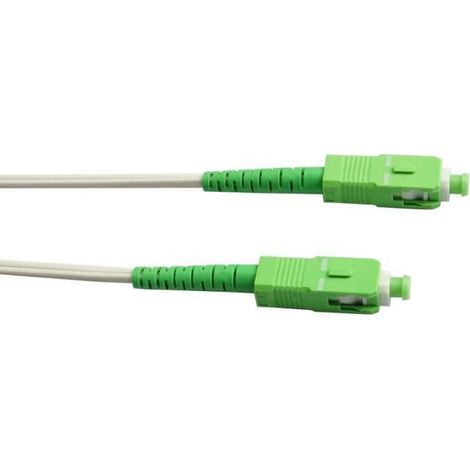 Câble fibre optique - - FB122J - SC-APC / SC-APC - 20m - Pour Orange Livebox, SFR box fibre, Bouygues Télécom Bbox (1/3)