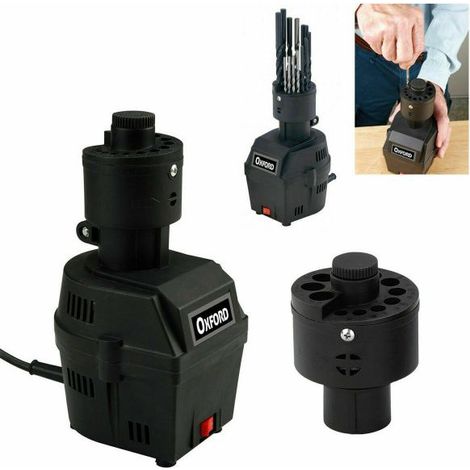 AFFILAPUNTE PER TRAPANO AFFILATORE ELETTRICO AFFILA PUNTE MOLA 70 W DOPPIA TESTA (1/2)