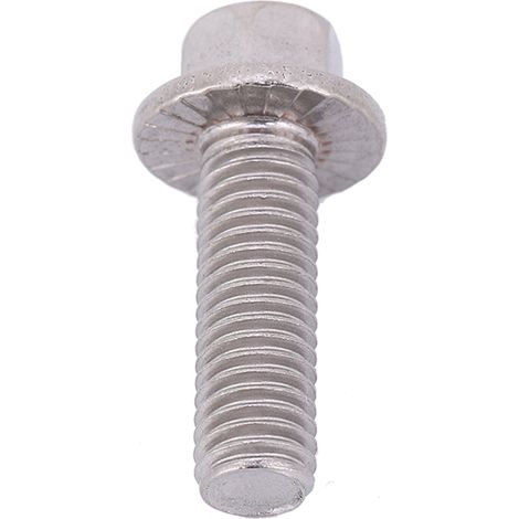 10 vis à bride à tête hexagonale M8 en acier inoxydable SS304 avec rondelle intégrée (1/5)