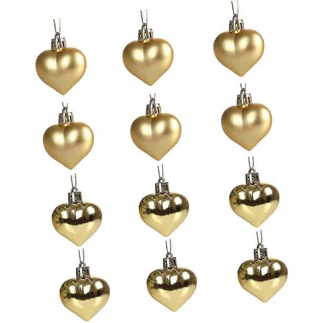 12 boules de Noël « Love » pour sapin, décorations de Noël pour fête de fin d'année, style A (1/5)