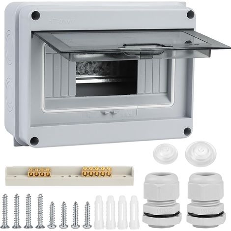 IP65 Outdoor Waterproof Electrical Enclosure,  Waterproof Electrical Box,  Junction Box,  Plastic Surface Control Cabinet,  8 Modules (1/5)