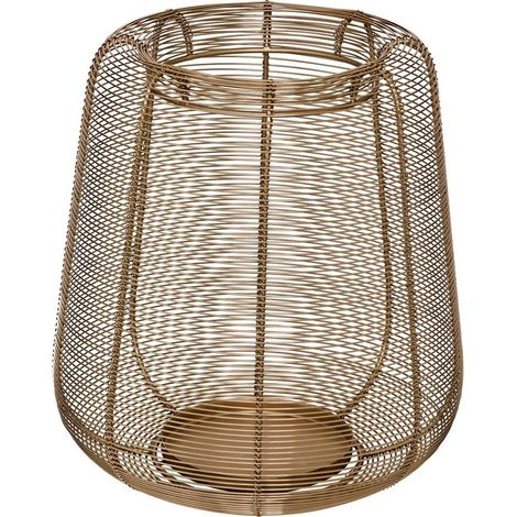 Lanterne Design en Métal "Soli" 29cm Doré