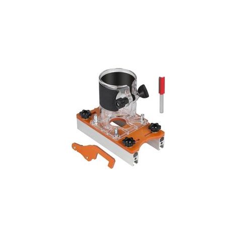 Base de Défonceuse à Bois, Localisateur de Rainurage pour Affleureuse à Bois de 65 mm, Accessoires de Défonceuse Plongeante pour les Bords, Fentes