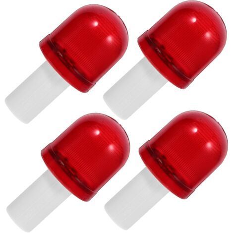 4pièces Feux Avertisseurs Clignotants Pour Cônes De Signalisation Résistants Aux Intempéries Lumière Urgence Haute Fréquence Pour Gestion Du Trafic (1/3)