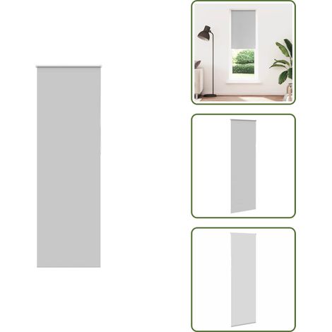 The Living Store Verdunkelungsrollo Hellgrau 80x230 cm Stoffbreite 75,7 cm - Sichtschutz (1/5)