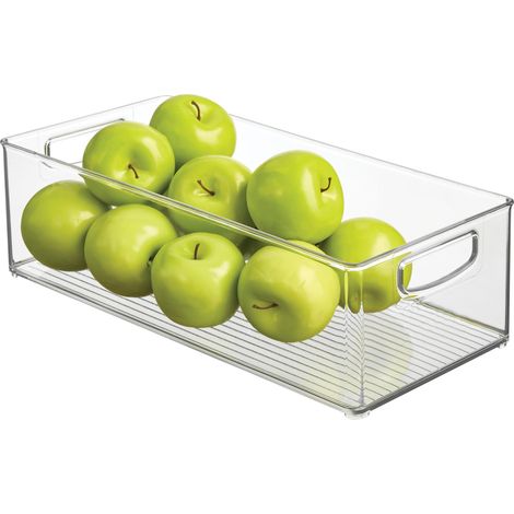 Bac de rangement empilable en plastique recyclé pour collection Transparent (1/5)