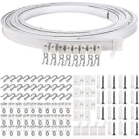 Rail de rideau de plafond flexible et courbé de 1 à 5 mètres - 1 m (1/5)