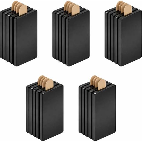 25 Aimants Carrés Puissants Autoadhésifs 20 x 10 x 1 mm – Aimants Adhésifs Puissants pour DIY, Cuisine, Réfrigérateur et Loisirs Créatifs (1/5)