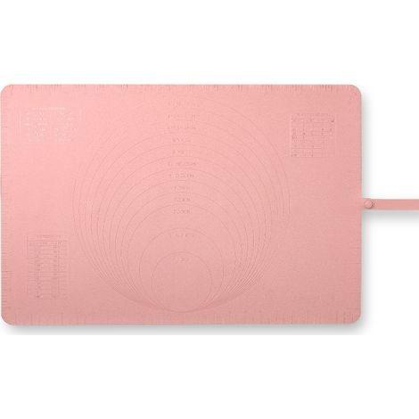 Tapis de pâtisserie en silicone antidérapant pour étaler la pâte - Rose