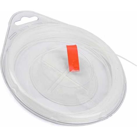 Fil nylon 3 mm x 9 m Rond Blanc Blister (1/5)