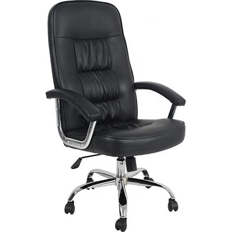 POLTRONA PRESIDENZIALE HARDING 62X75XH130CM NERA