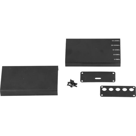 Boîtier pour récepteur radio SDR portable 10kHz-1GHz en alliage d'aluminium, avec vis, coques et plaques latérales (1/5)