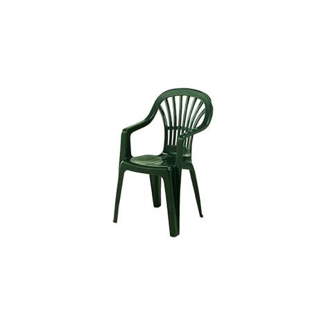 POLTRONA DA GIARDINO ZENA VERDE  cm.55x56x89h.  peso kg.3,1