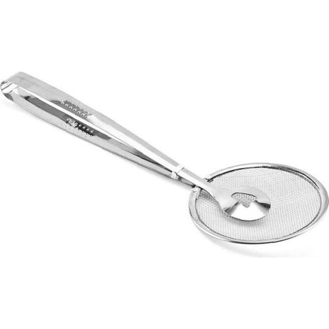 Carpeta de drenaje de aceite para alimentos con red plateada frita, clip para carpeta de bolsillo para aceite de alimentos, colador, filtro de malla, cuchara para barbacoa, pan, pastel, herramienta de