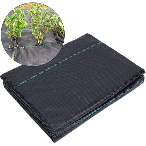 Toile de paillage anti-mauvaises herbes pour jardin et agriculture (1 x 10 m) (1/5)