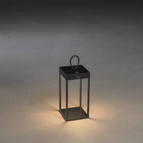 Konstsmide Ravello Lanterne Effet Extérieur USB Noir Dimmable 30cm, IP54 (1/2)